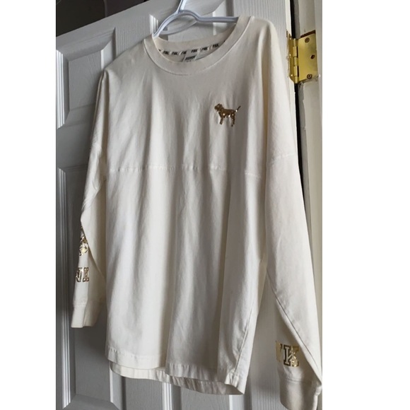 Victoria Secret Pink varsity long sleeve - Picture 1 of 2